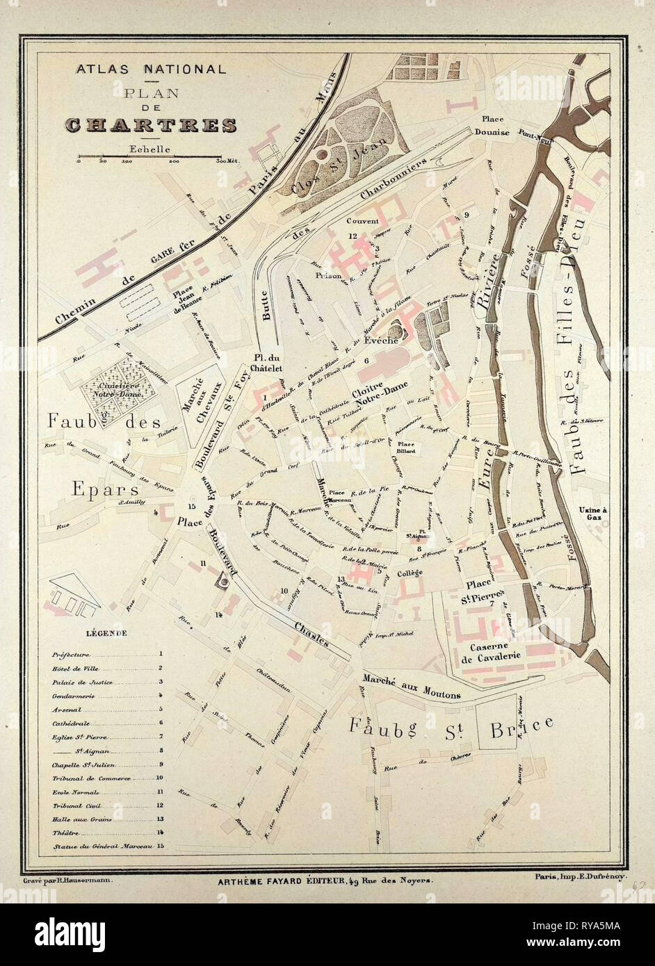 Map chartres france immagini e fotografie stock ad alta risoluzione - Alamy
