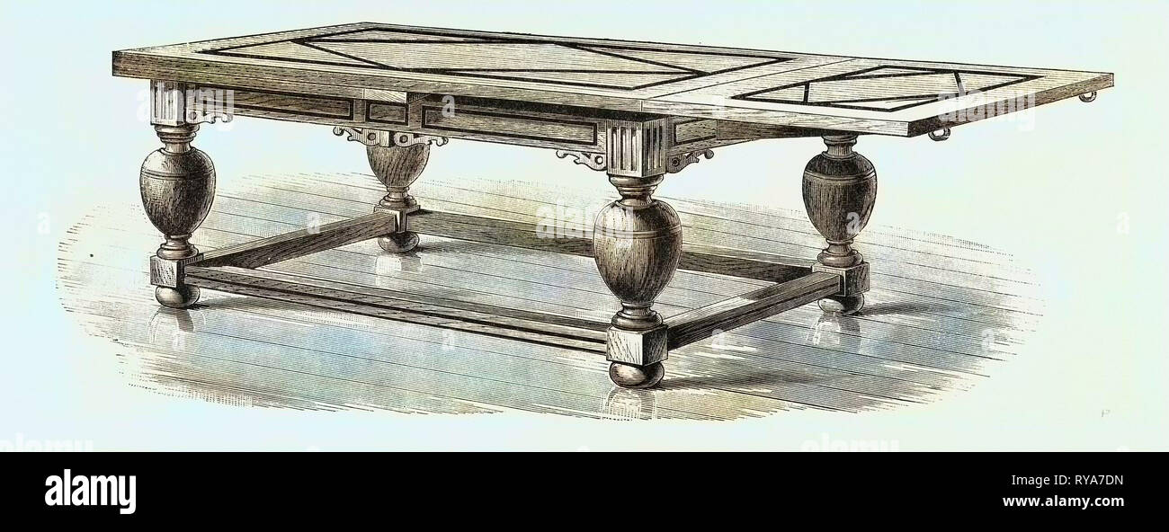 Una tavola di disegno. Xvii secolo Foto Stock