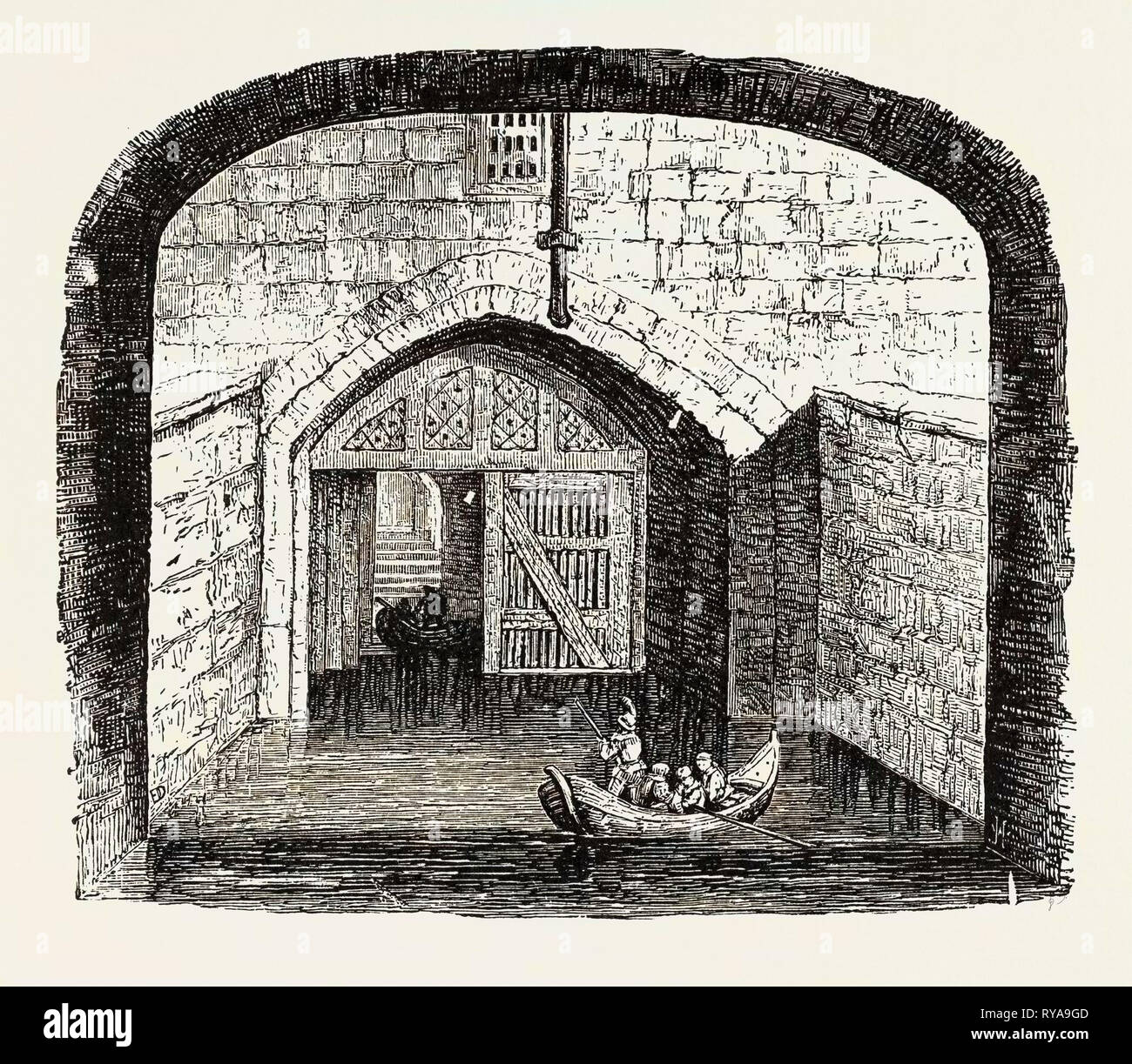 Il traditore della porta della torre di Londra Foto Stock