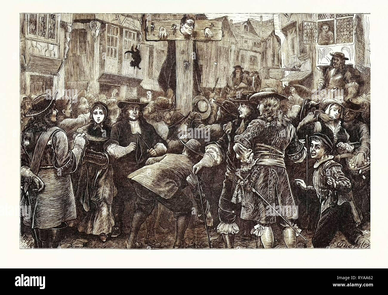 Tito Oates in gogna Londra Foto Stock