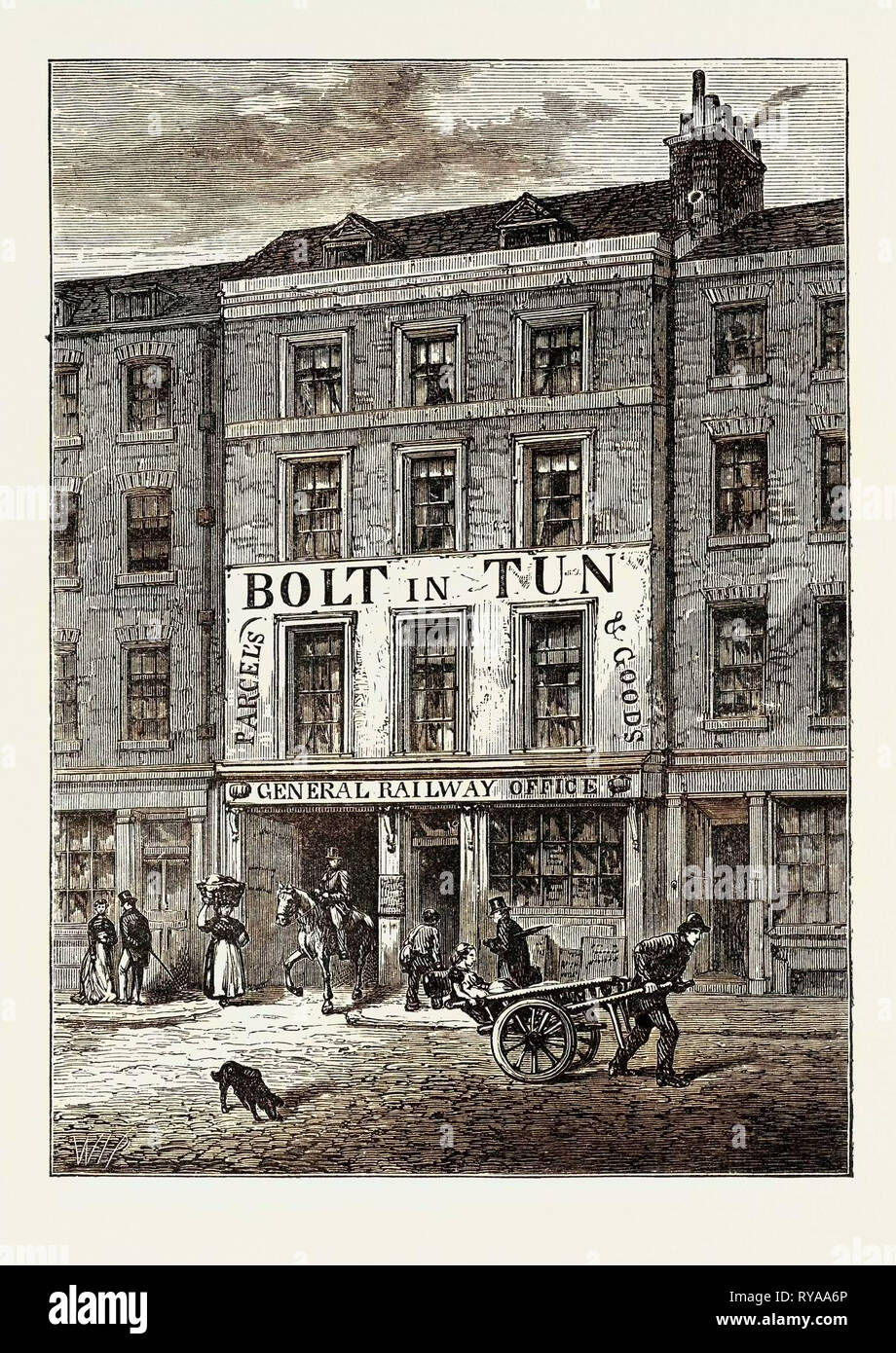 La vite-in-Tun 1859 Londra Foto Stock