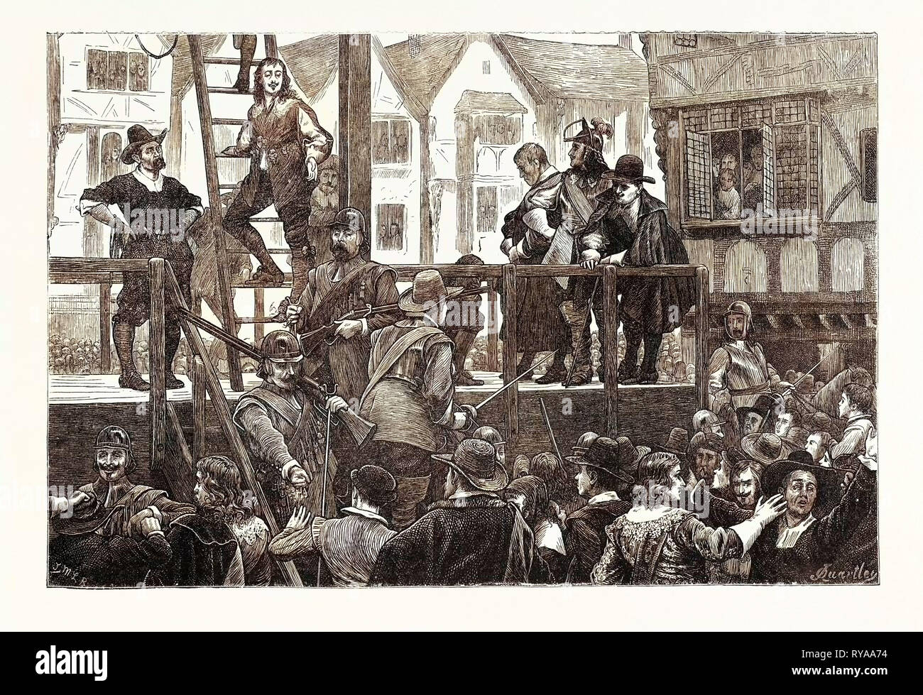 Esecuzione di Tomkins e Challoner Londra Foto Stock