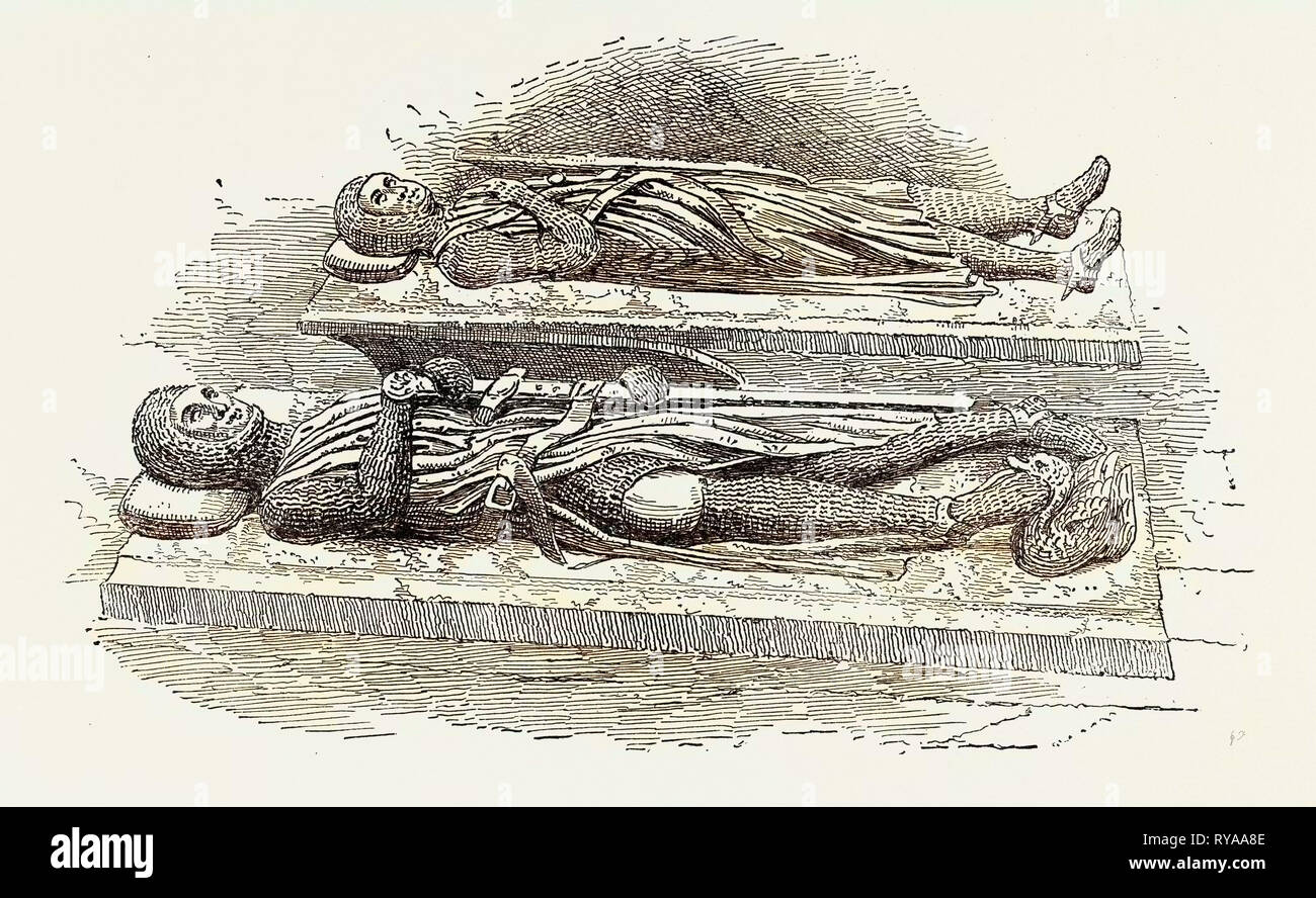 Tombe dei Cavalieri Templari Londra Foto Stock