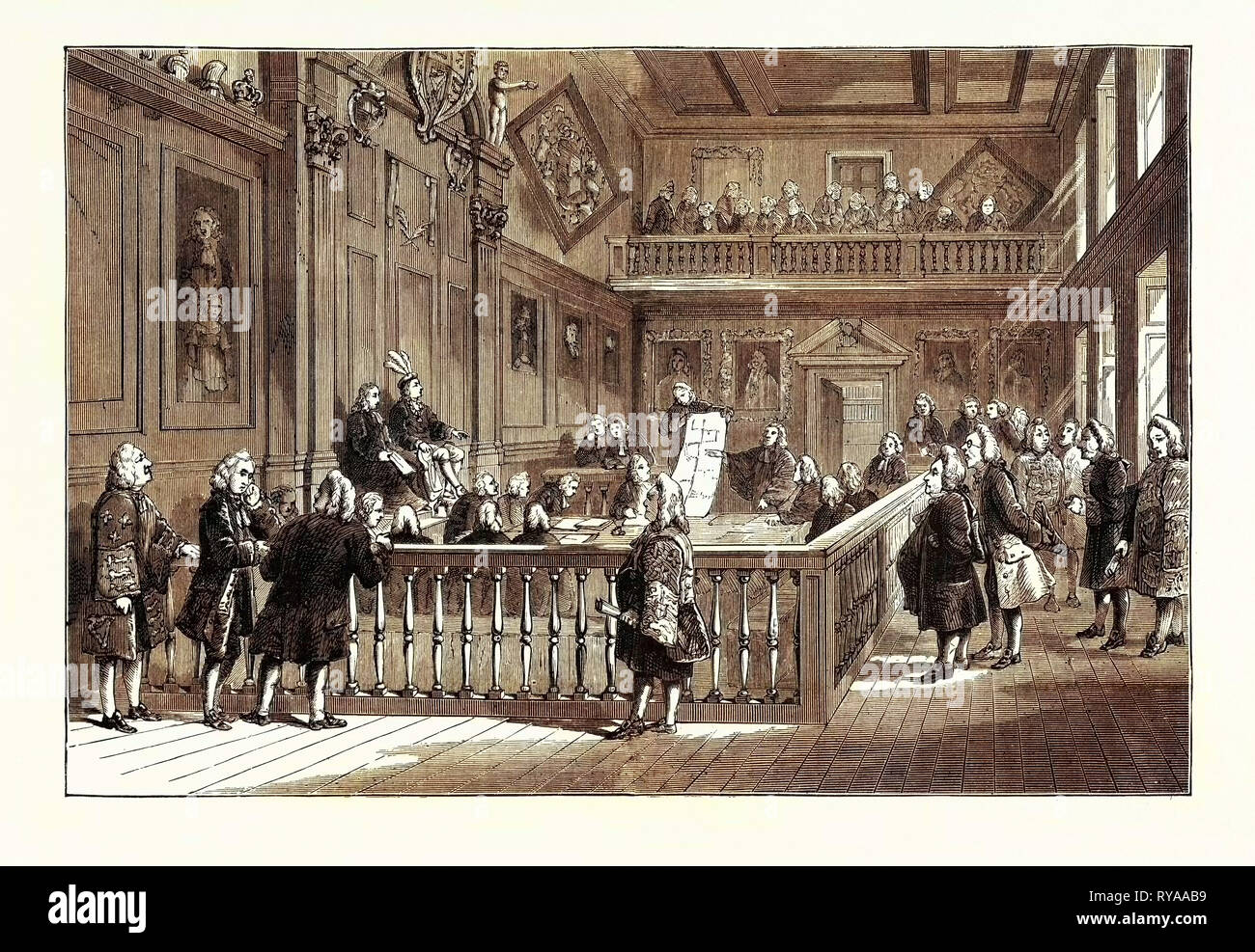 L'ultimo Corte Araldica Londra Foto Stock