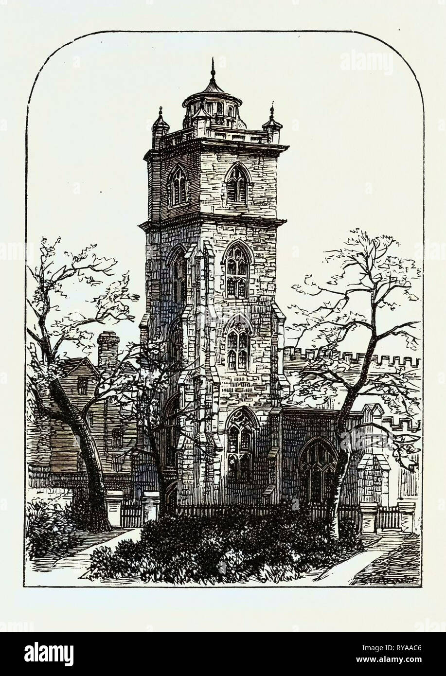 Milton's Burial-Place Londra Foto Stock