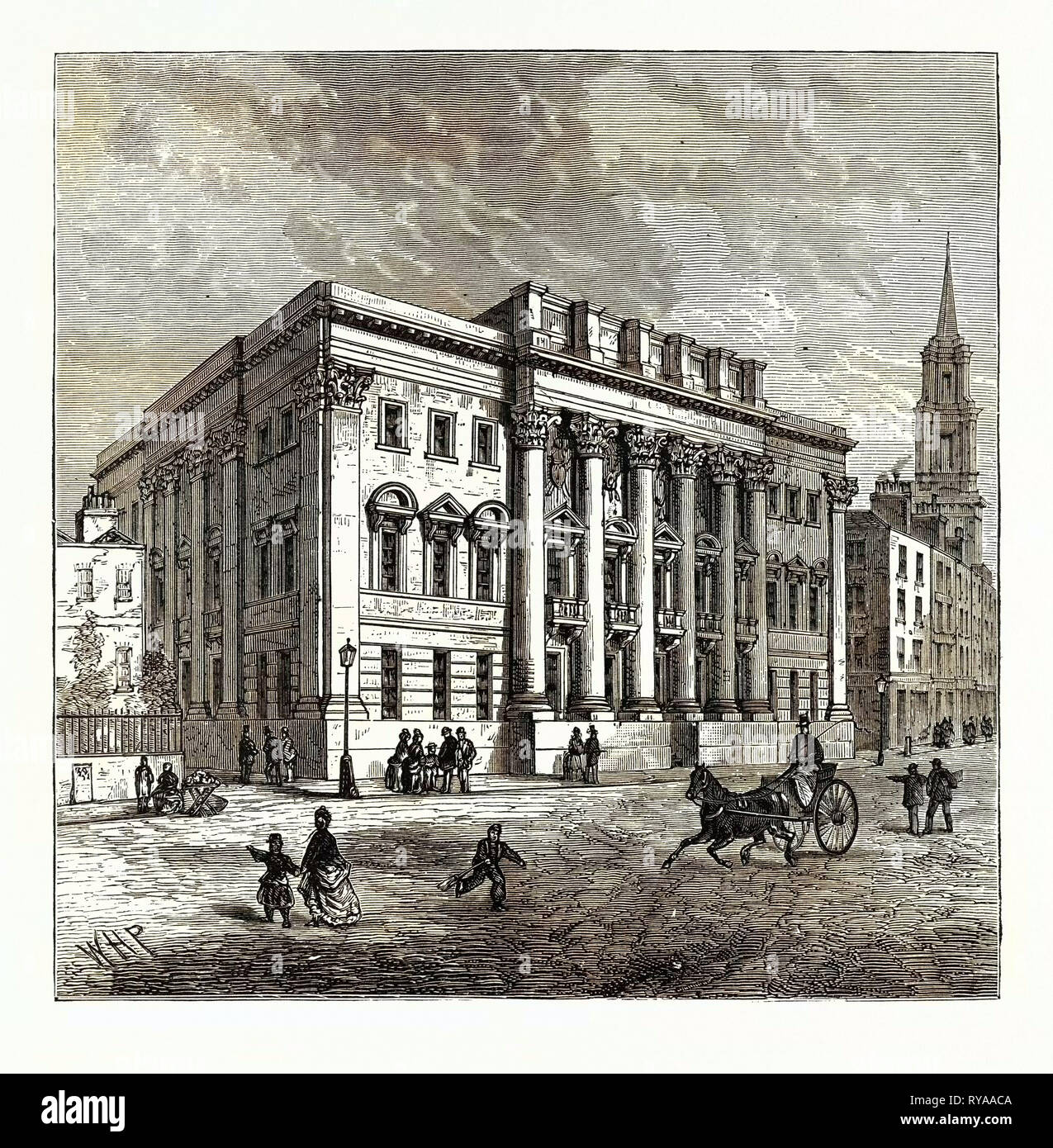 Esterno del Goldsmiths' Hall di Londra Foto Stock