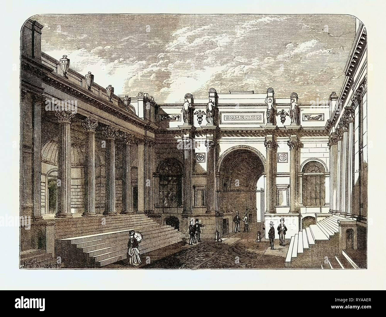 Corte della banca di Inghilterra Londra Foto Stock