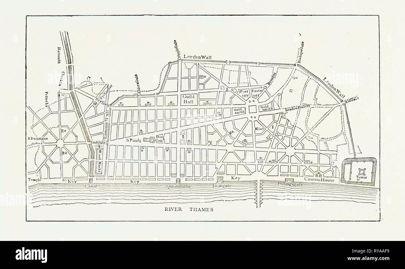 Wren's Piano per la ricostruzione di Londra Foto Stock
