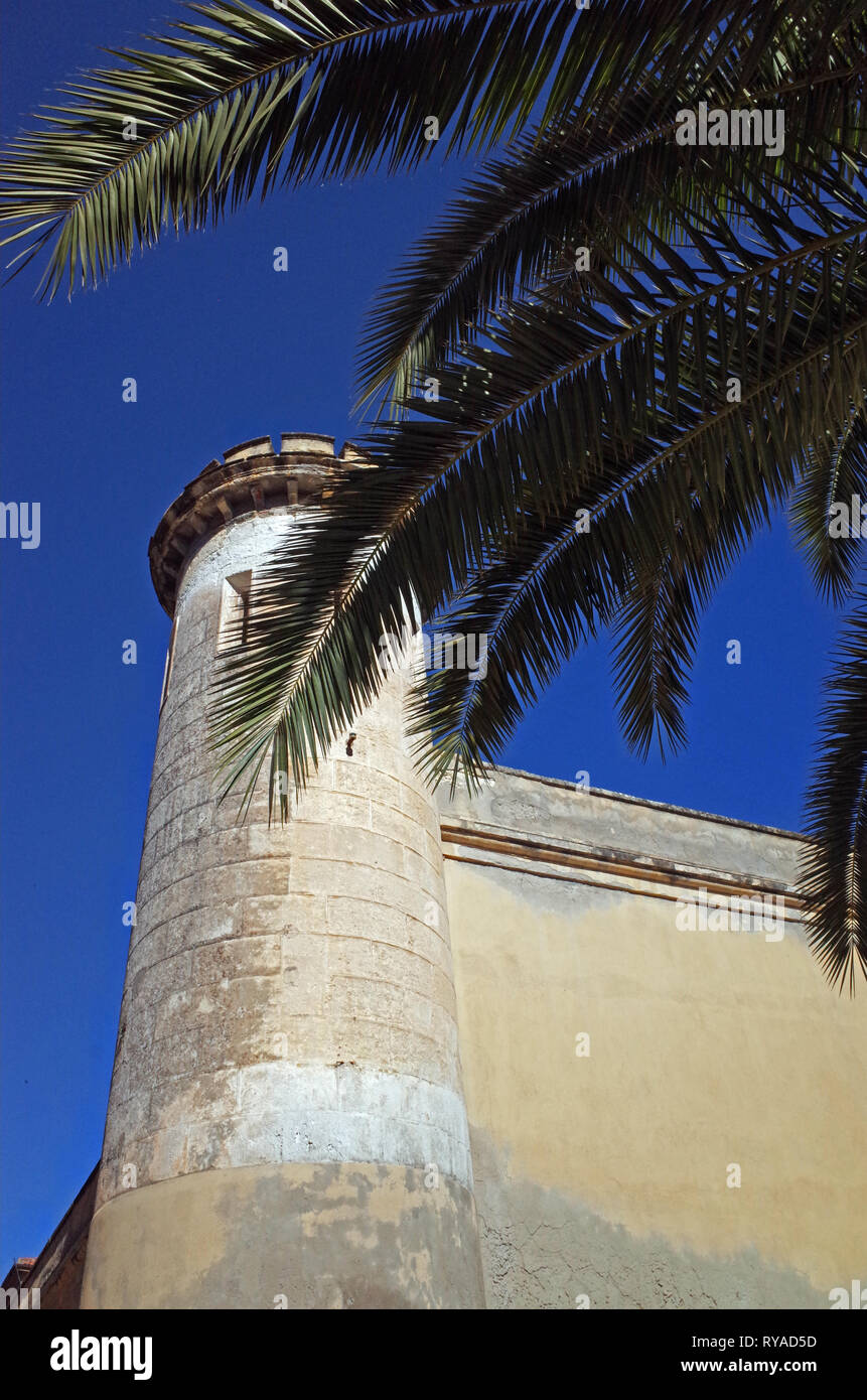 Sassari, Sardegna, Italia. San Sebastiano vecchia prigione Foto Stock