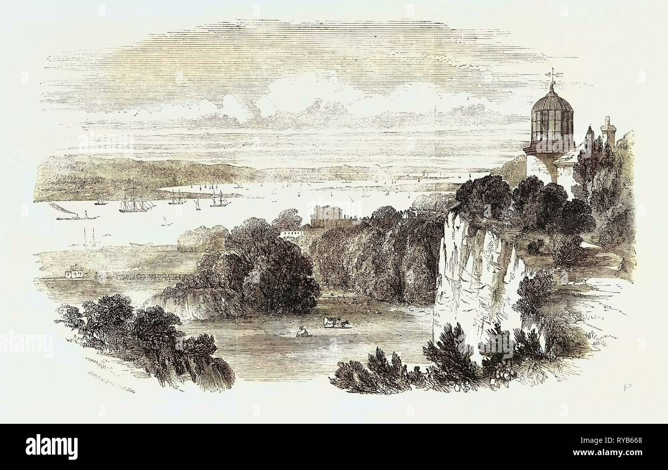 Il London, Tilbury e Southend Railway. La stazione di Hereford, Regno Unito, 1856 Foto Stock