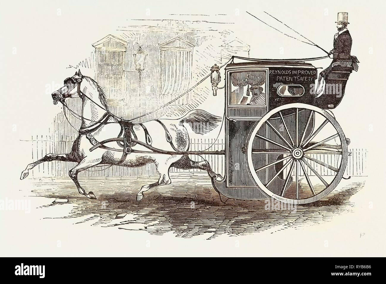 La Reynolds del brevetto migliorata cabina di sicurezza, 1846 Foto Stock
