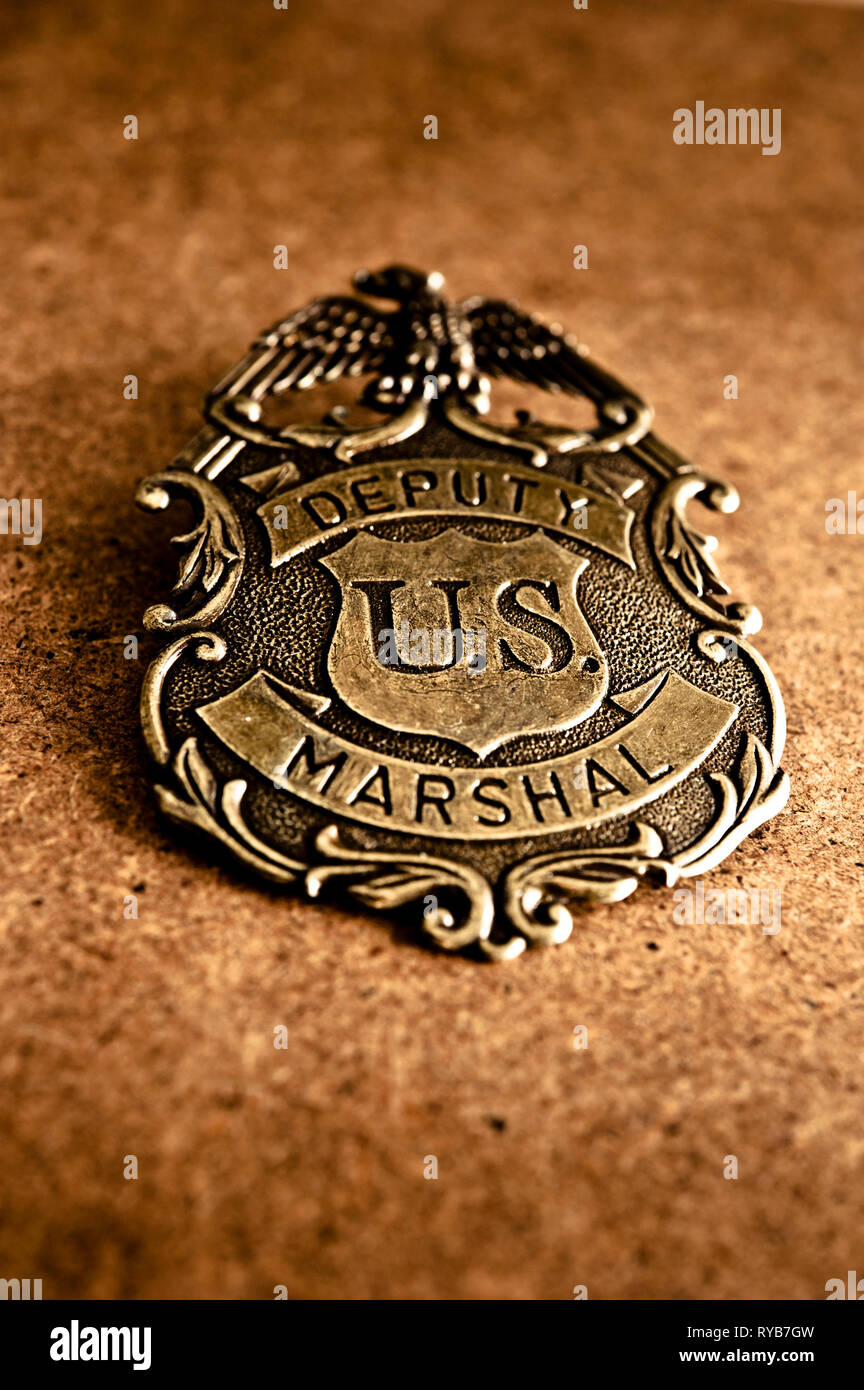 Stati Uniti Il maresciallo badge Foto Stock