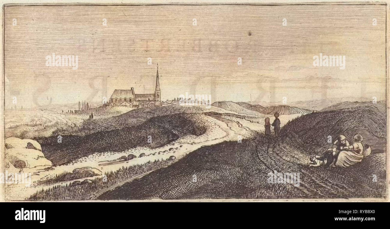 Dune vicino a Zandvoort, Paesi Bassi, Jan van de Velde (II), Cornelis Willemsz Blaeu-Laken, 1627 Foto Stock