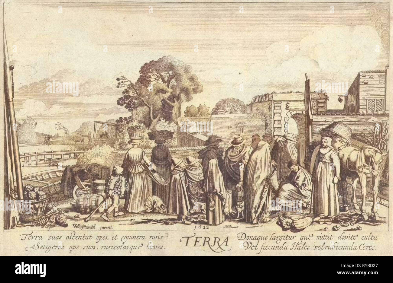 Massa (terra), Jan van de Velde (II), 1622 Foto Stock