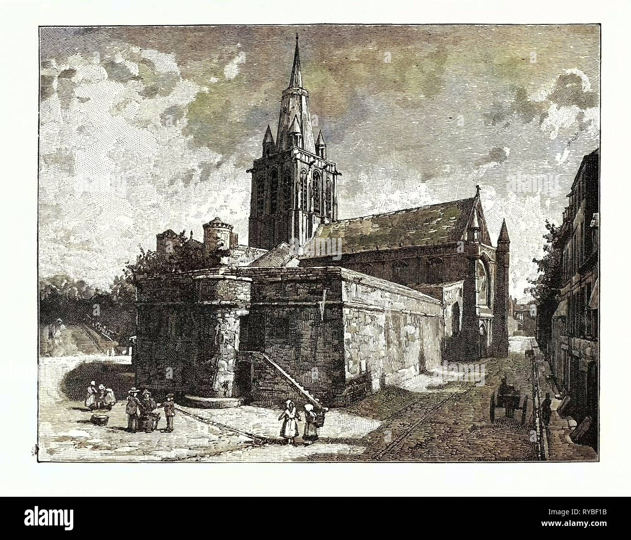 La chiesa di Notre Dame Calais Foto Stock