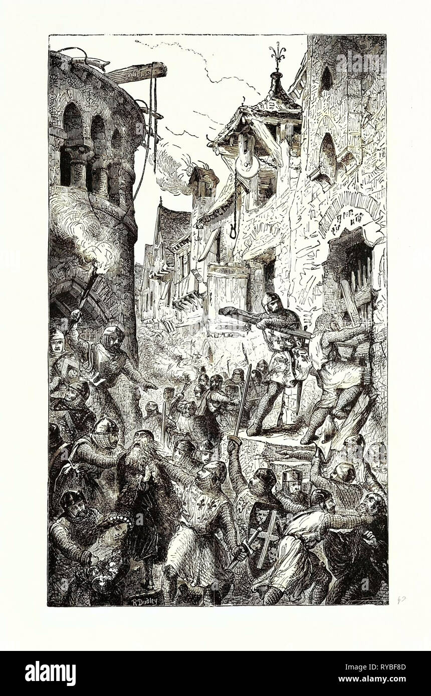 L'attacco contro gli ebrei a Londra Foto Stock