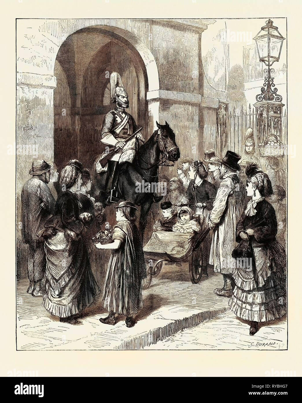 Londra: il cavallo le protezioni Foto Stock