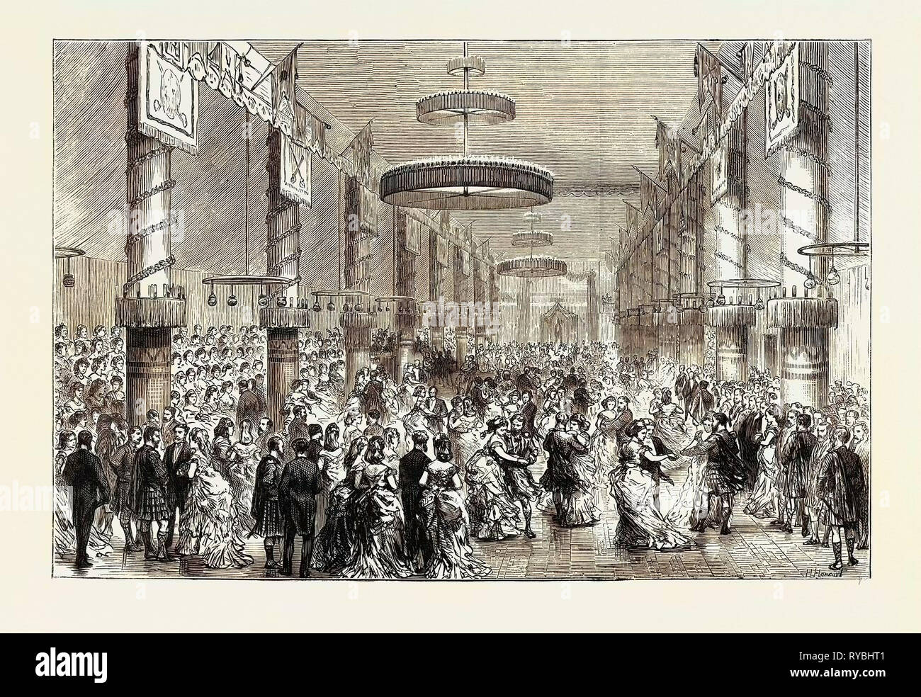 La Venuta di età del Visconte Reidhaven: la sala da ballo, il castello di concessione Foto Stock