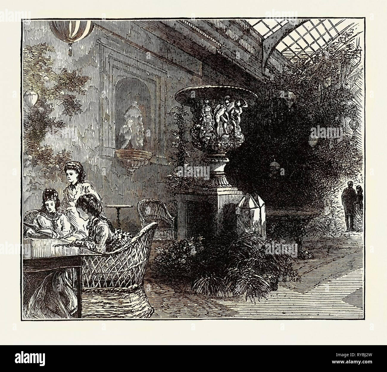 Il principe e la Principessa di Galles a Chatsworth: l'Orangery, Chatsworth Foto Stock