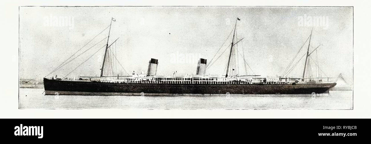 La S.S. "Teutonica' che ha effettuato il più veloce dei passaggi sulla registrazione, a ovest e a est, attraverso l'atlantico Foto Stock