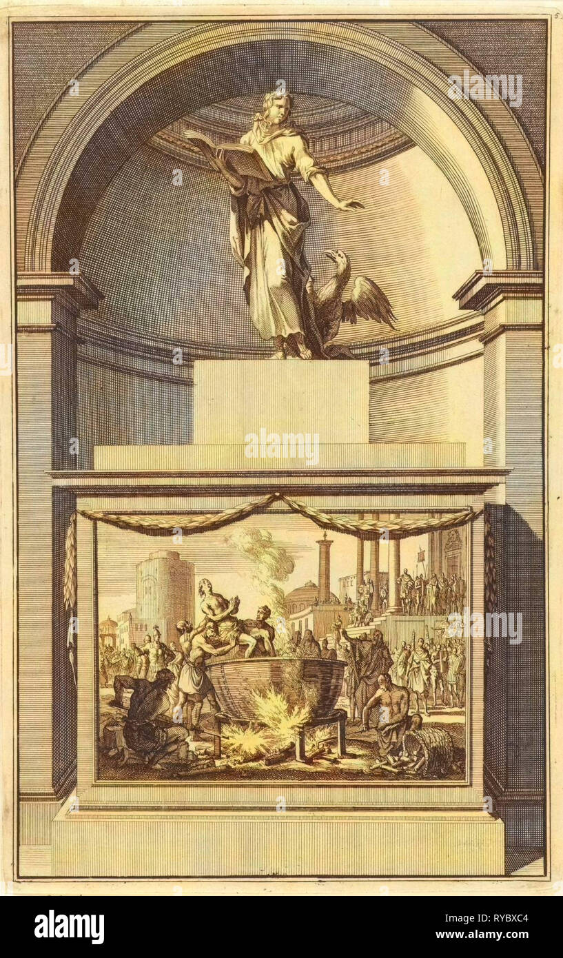 Giovanni Evangelista, Jan Luyken, Zacharias Chatelain (II), Jan Goeree, 1698 Foto Stock