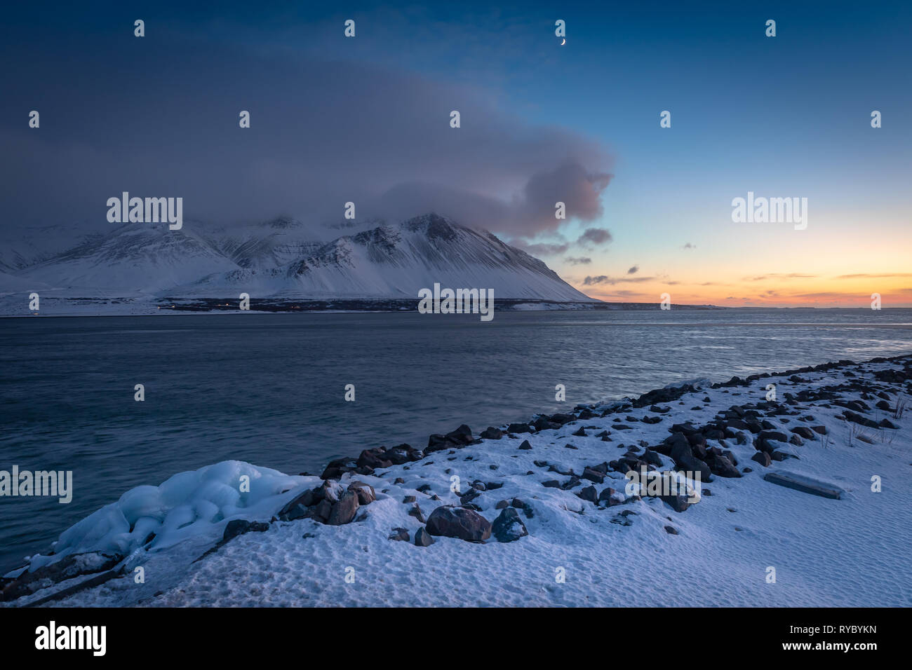 Borgarfjordur Islanda Foto Stock