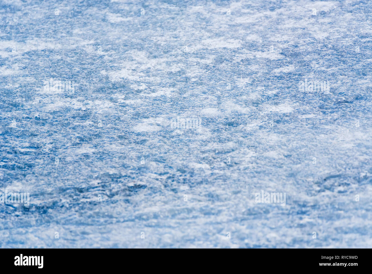 Vicino la superficie ghiacciata per sfondo naturale Foto Stock