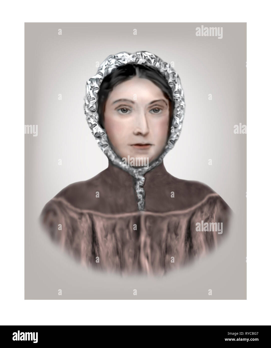 Mary Anning 1799-1847 inglese fossile paleontologo collettore Foto Stock