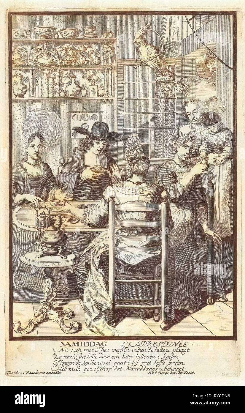 Pomeriggio, Pieter van den Berge, 1702-1726 Foto Stock