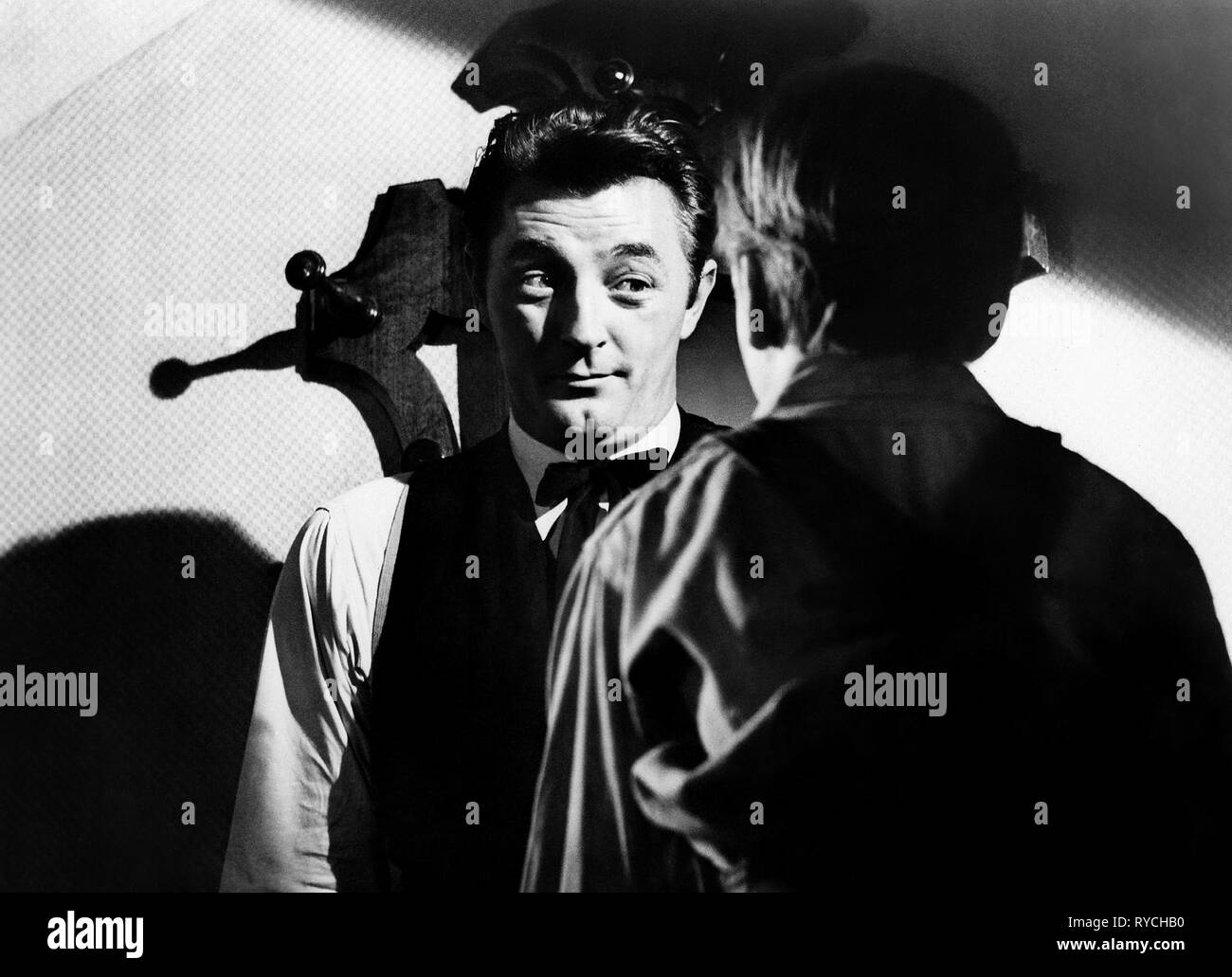 ROBERT MITCHUM, BILLY CHAPIN, la notte del cacciatore, 1955 Foto Stock