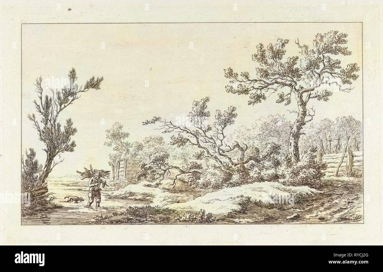 La raccoglitrice di legno, Carel Lodewijk Hansen, C. 1780 - 1840 Foto Stock