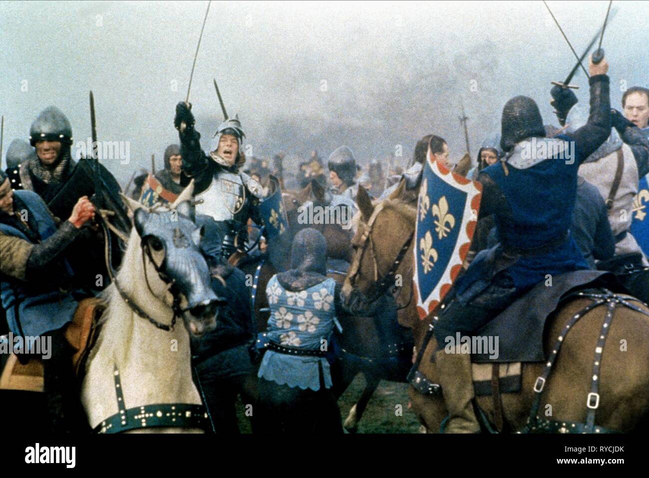 Scena di battaglia, Enrico V, 1989 Foto Stock