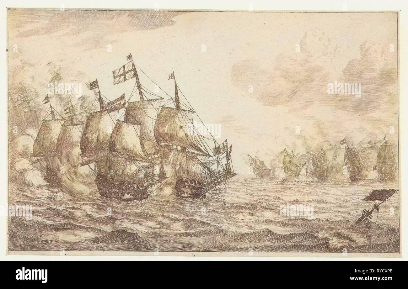 Corazzata, Reinier Nooms, 1652 - 1726 Foto Stock