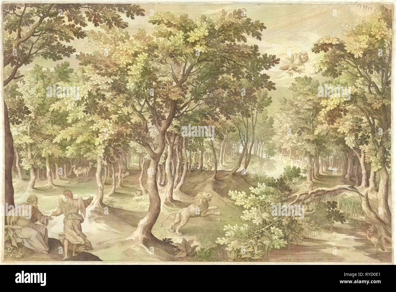 Quinta visione di Esdra, Nicolaes De Bruyn, 1613 Foto Stock