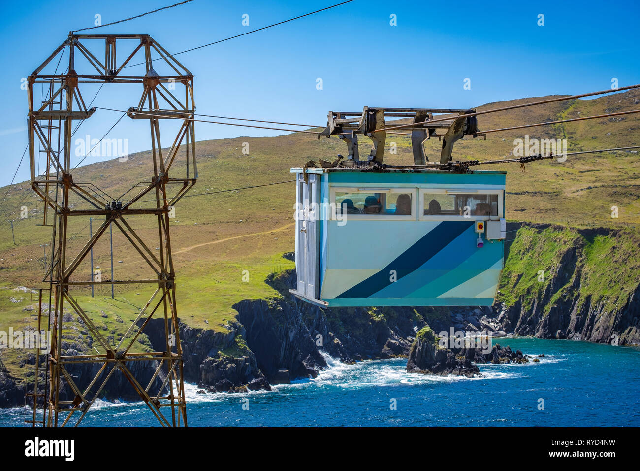 Funivia per Dursey Island Foto Stock