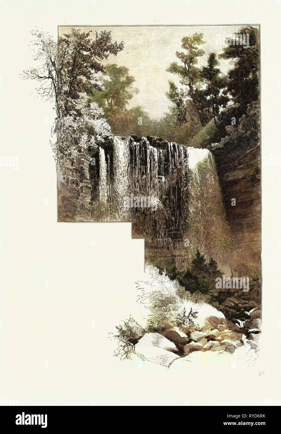 Webster cade, Canada, diciannovesimo secolo incisione Foto Stock