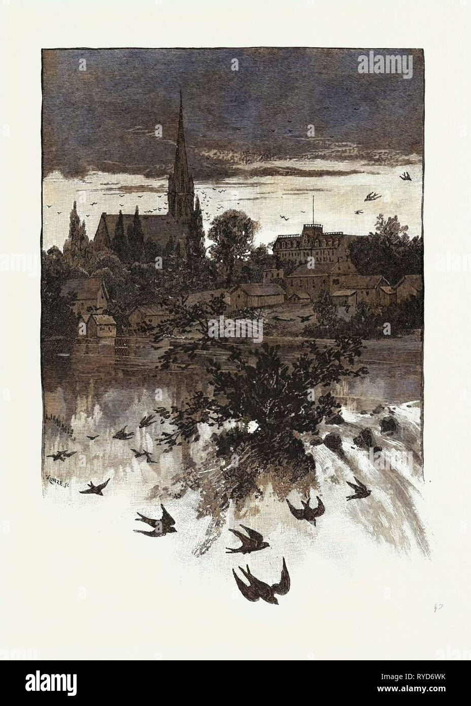 Stratford, Canada, diciannovesimo secolo incisione Foto Stock