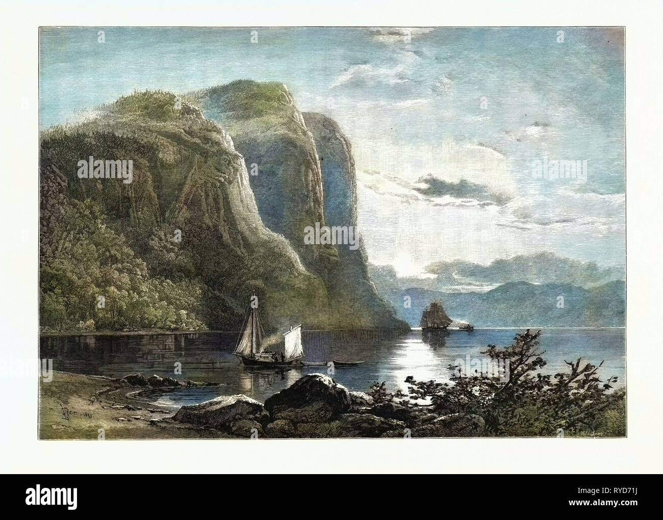 Cape Trinità, Canada, diciannovesimo secolo incisione Foto Stock