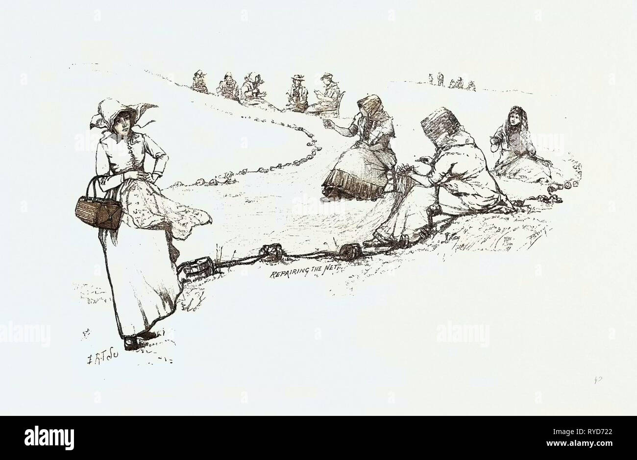 Canada all'aperto, Canada, diciannovesimo secolo incisione Foto Stock