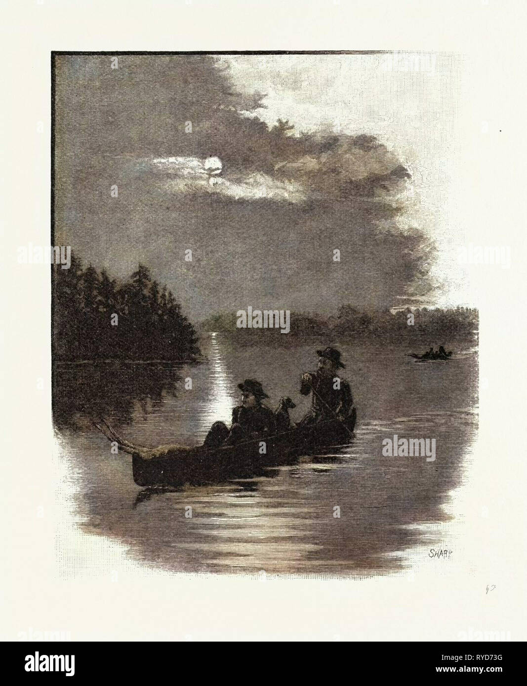 New Brunswick, Canada, diciannovesimo secolo incisione Foto Stock