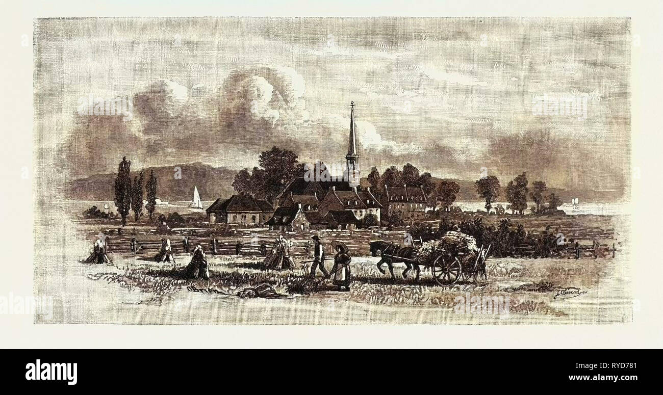 San Gioacchino, Canada, diciannovesimo secolo incisione Foto Stock