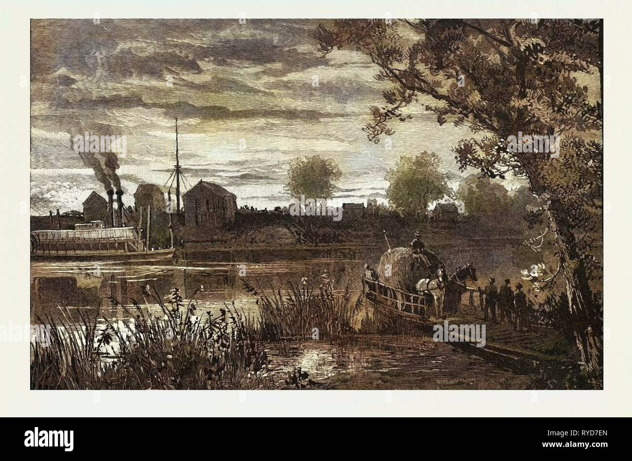 Manitoba, Selkirk, Canada, diciannovesimo secolo incisione Foto Stock