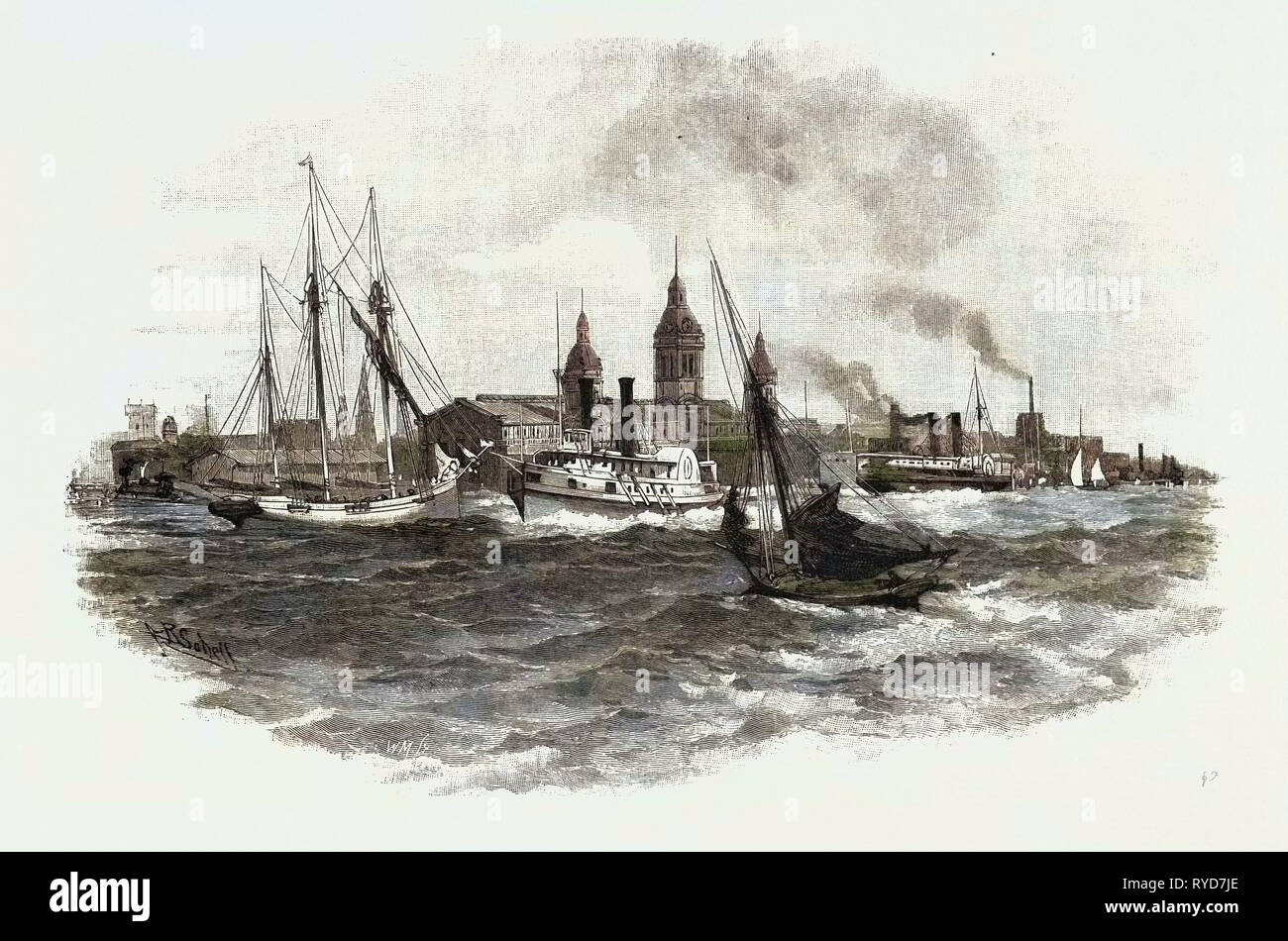 Toronto e vicinanze, Canada, diciannovesimo secolo incisione Foto Stock