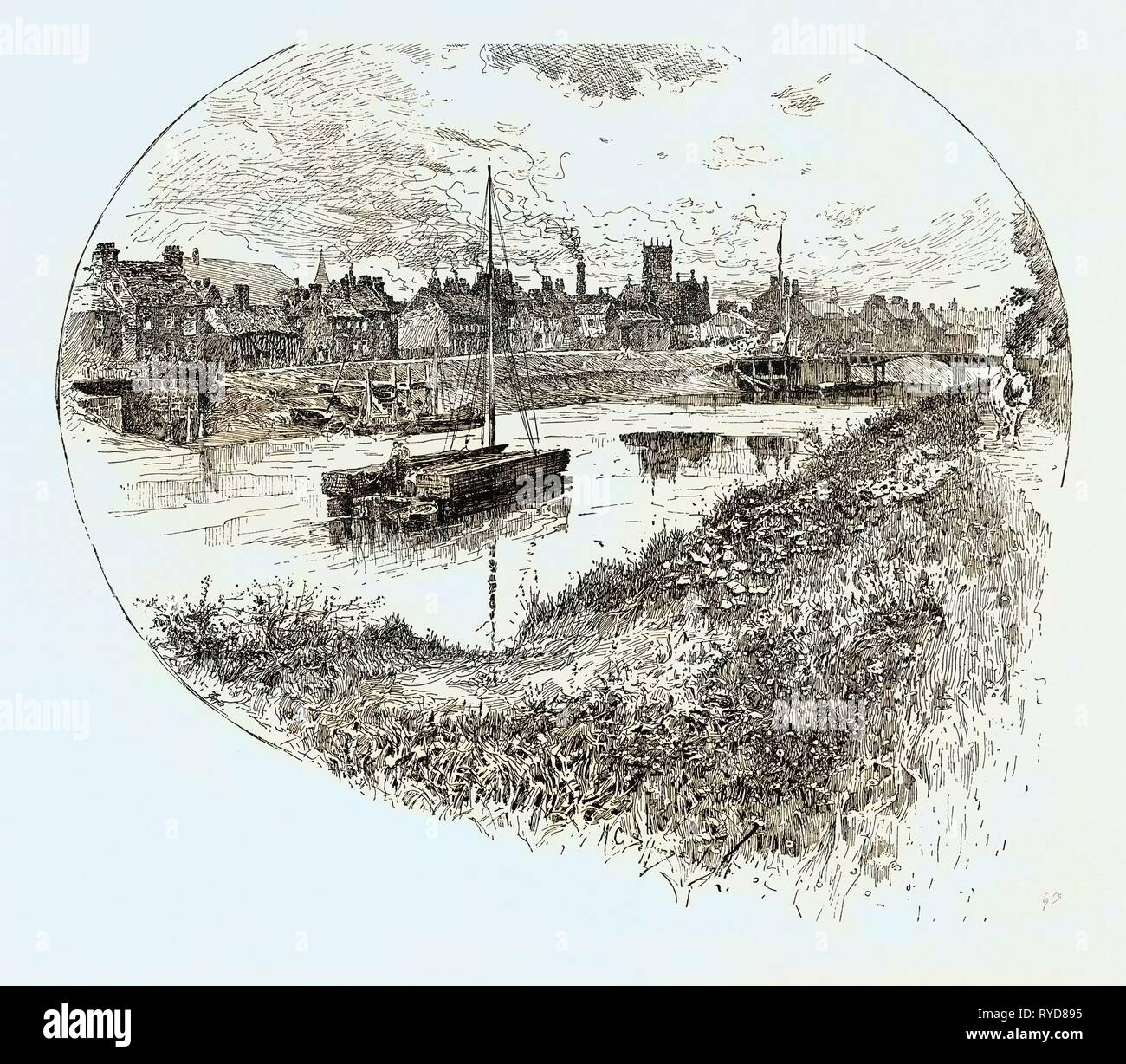 Selby, una città e parrocchia civile in North Yorkshire, Inghilterra. Regno Unito Foto Stock