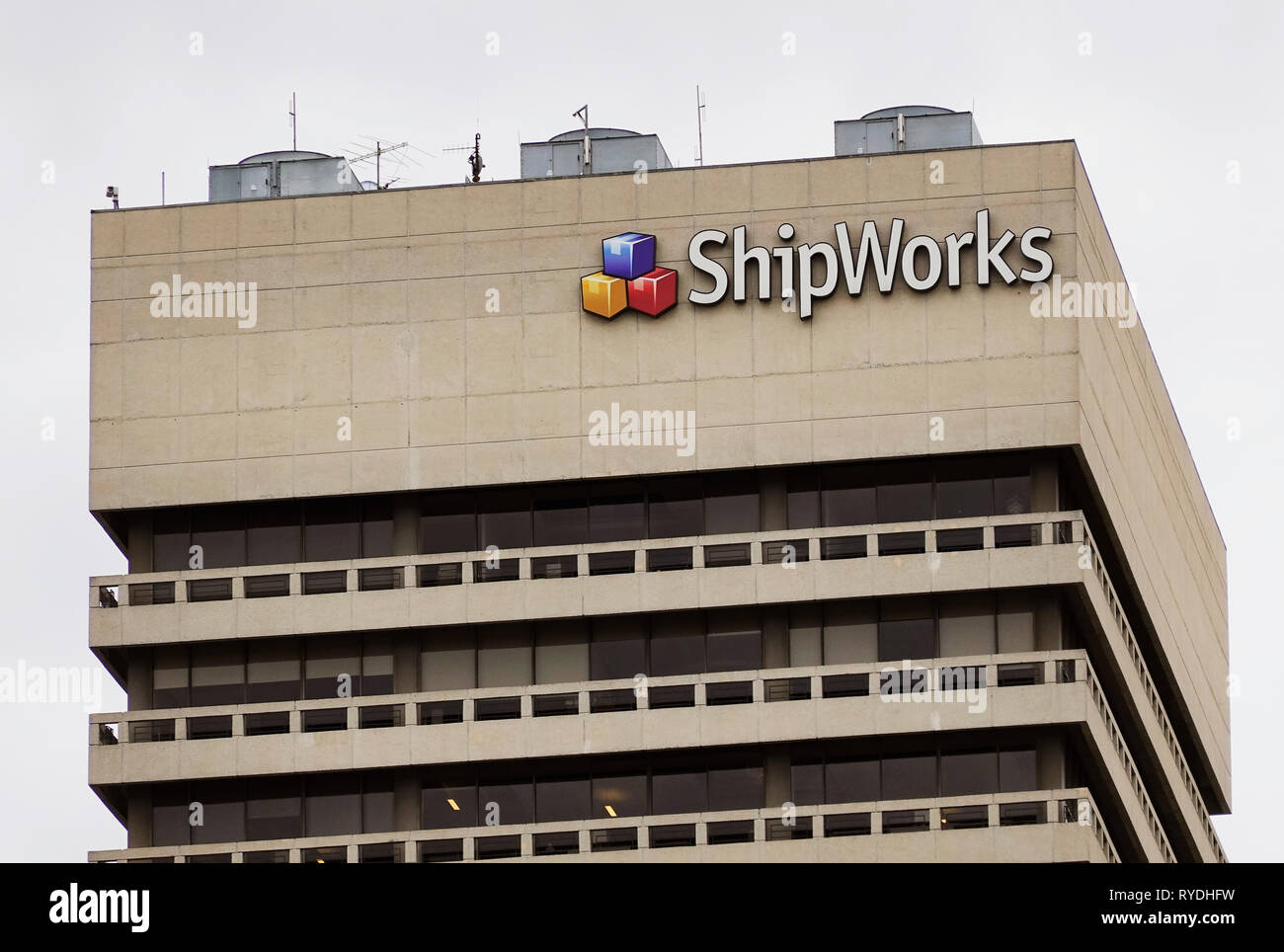 Ufficio ShipWorks e sede di Saint Louis nel Missouri Foto Stock