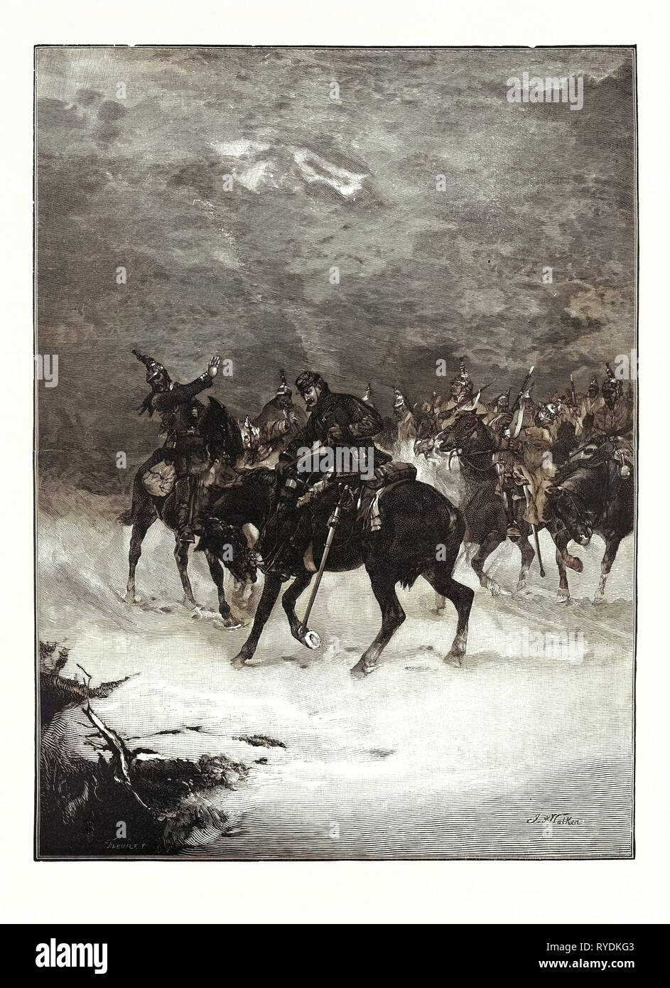 Guerra franco-prussiana: a Lisaine. Perso il modo Foto Stock