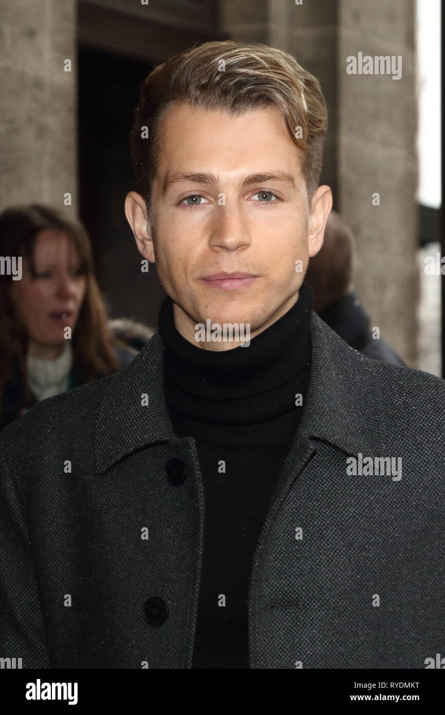 James McVey in Tric Awards (Televisione e Radio Industries Club Awards) presso Grosvenor House, Park Lane Foto Stock