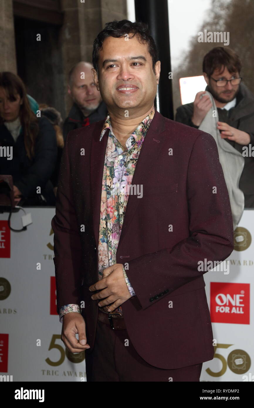 Paolo Sinha in Tric Awards (Televisione e Radio Industries Club Awards) presso Grosvenor House, Park Lane Foto Stock