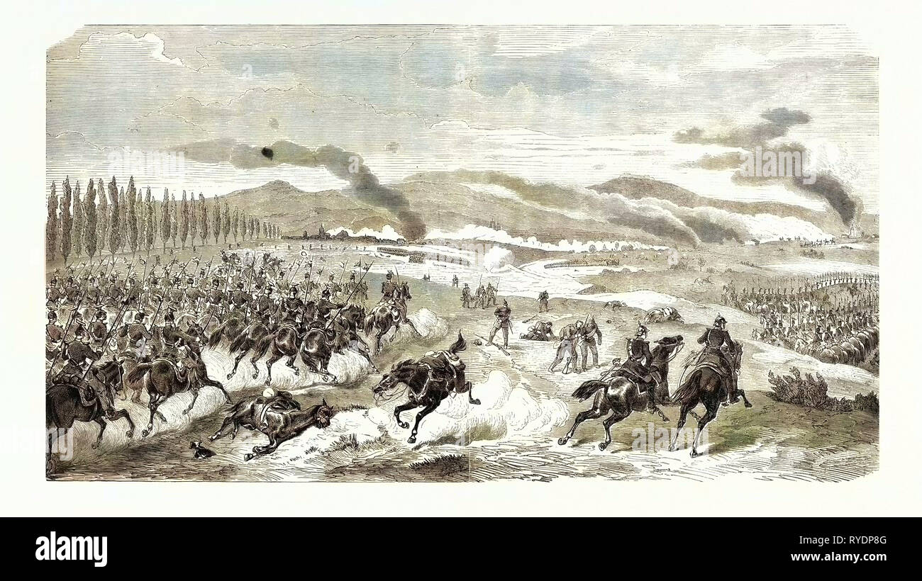 Guerra franco-prussiana : Battaglia di Noisseville 31 Agosto 1870 Foto Stock