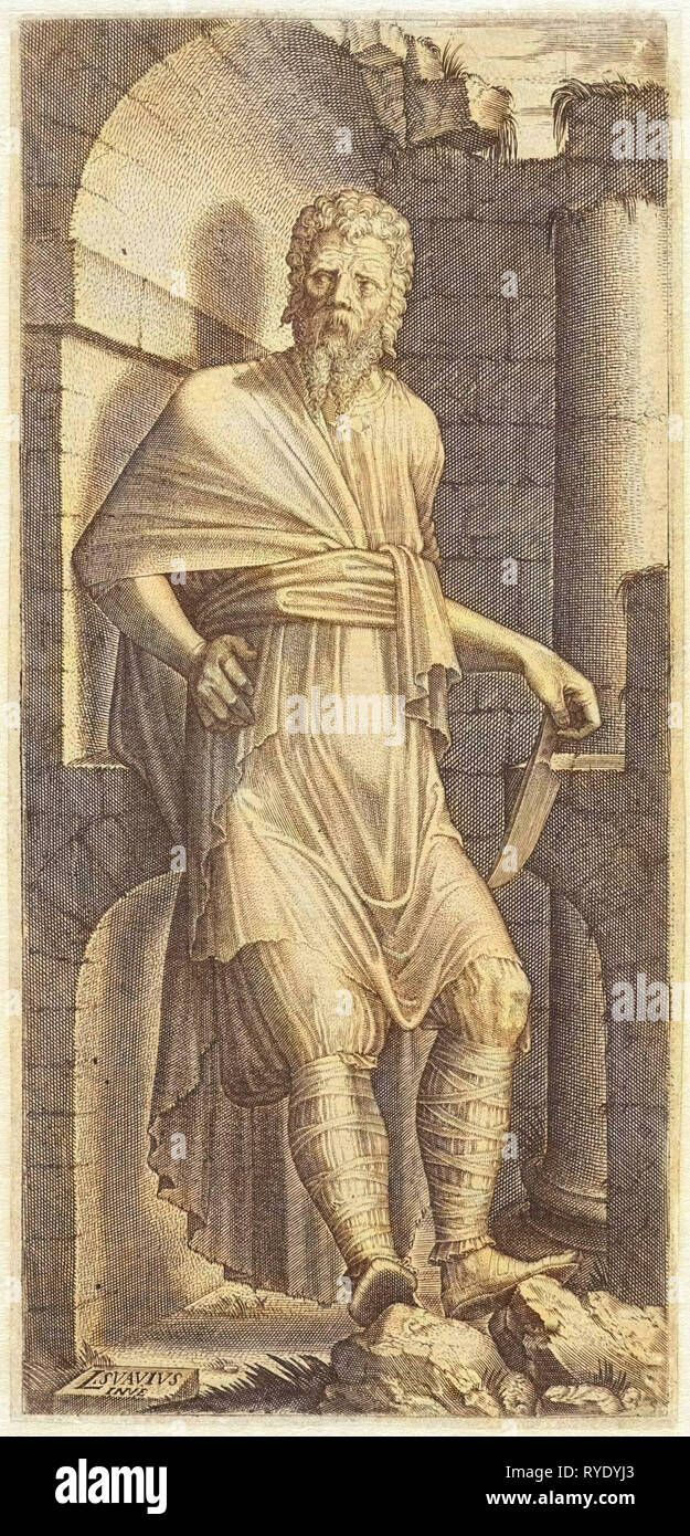Apostolo Bartolomeo, Lambertus Suavius, 1545 - 1548 Foto Stock